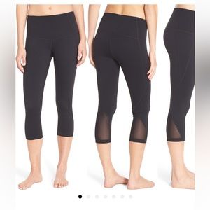 Zella Hatha high waist crop leggings - black